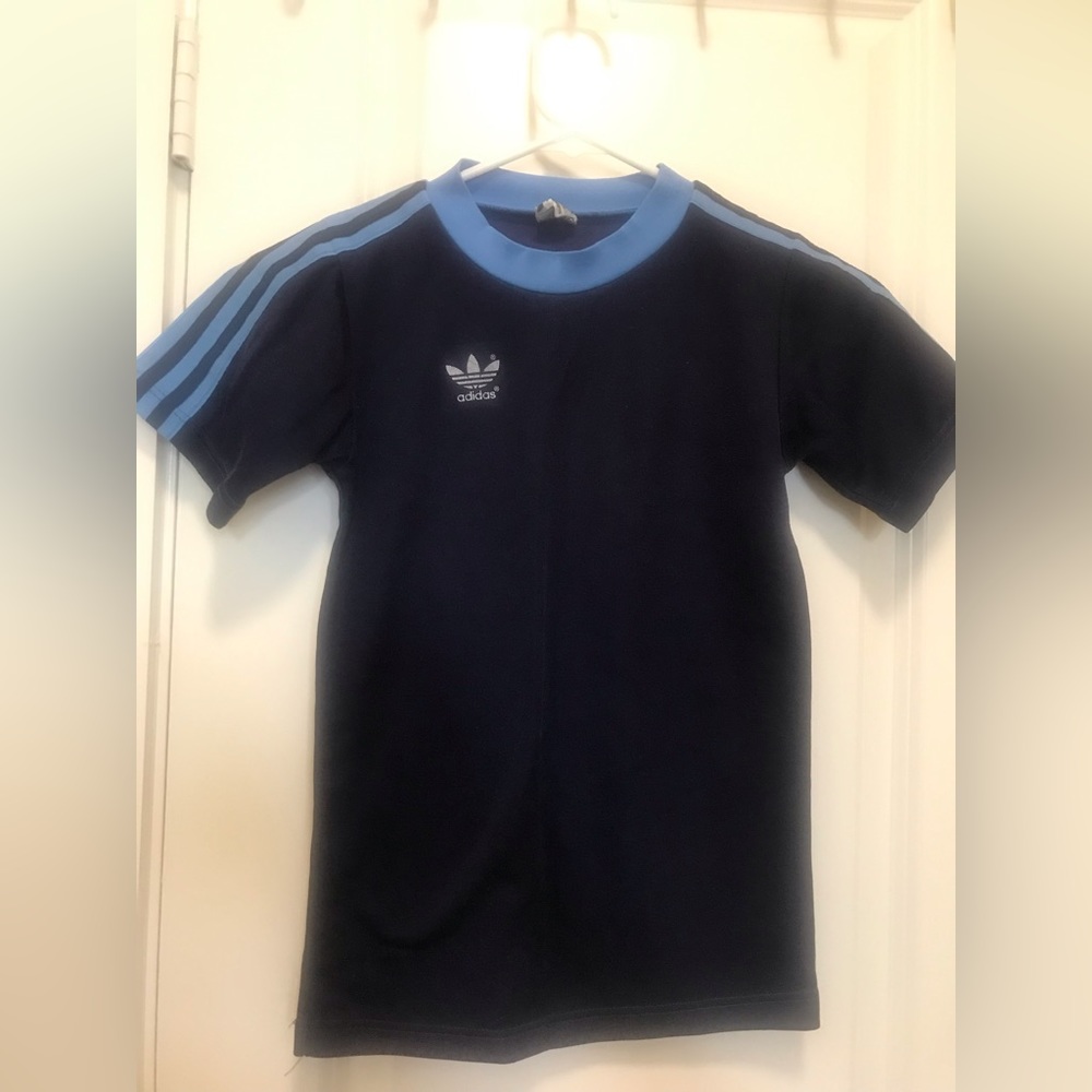Original Adidas Retro shirt T-Shirt blue XS